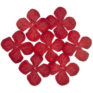 HORTENSIONEN Papierblumen Rot 35mm Maulbeerpapier Blumen Flower 100 Stück - Bild 1 von 5