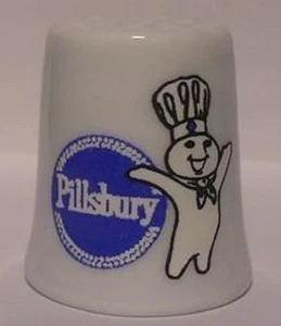 Charmanter Pillsbury Sammlerstück Porzellan Fingerhut - Bild 1 von 1