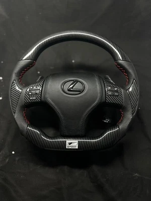 Lexus F Sport Carbon Fiber Steering Wheel | Blue Stitch | Remanufactured - Image 1 of 4