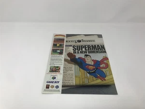 Superman - Nintendo 64 N64 - Vintage Print Promo Ad/Poster Art - Bild 1 von 2