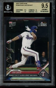 2023 Topps Now #1048 Evan Carter BGS 9.5 Gem Mint 16676528 RC Rookie - Picture 1 of 2