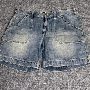 Pantalones Cortos Lauren Jeans Co Ralph Lauren Para Mujer 12 Azul Denim Parche Bolsillo Informal - Imagen 1 de 20