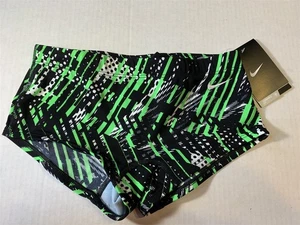 Nike Boys Shark Mod Swimsuit Brief Size 26 NESS7032-378 Rage Green Competition - Picture 1 of 9