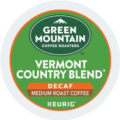 GREEN MOUNTAIN COFFEE ROASTERS Green Mountain Coffee Vermont Country Blend Decaf, Keurig K-Cup Pod, 48 Count