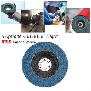 Angle Grinder Flap Sanding Discs 5\" Polishing Blade For Wood Metal Plastic - Zdjęcie 1 z 20