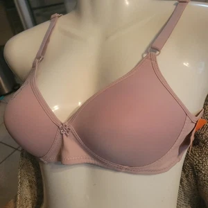 TZF 42/95 NWT Wireless Mauve Padded Bra - Picture 1 of 10