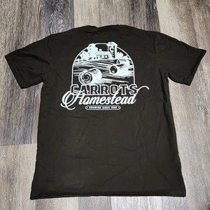 Anwar Carrots Homestead Herren Hemd Gr. M Braun Kurzarm Streetwear Grafik - Bild 1 von 9