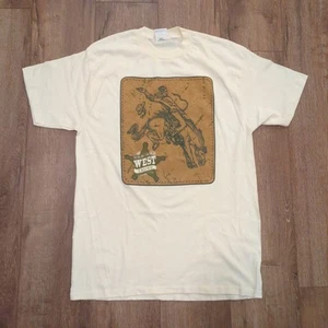 VTG Bull Riding Rodeo Adult Large Shirt Horse Wild West Casino Cowboy Country - Picture 1 of 6