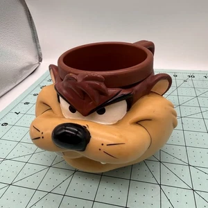 Vintage Warner Brothers 1993 Looney Tunes Taz Tazmanian Devil 3-D Becher Tasse - Bild 1 von 11