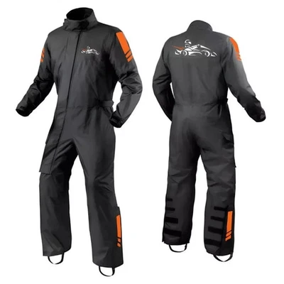 Traje de lluvia impermeable para moto con paneles reflectantes, ajuste ajustable, Foto 1 de 4