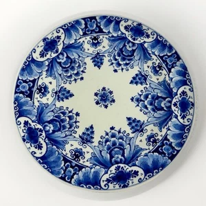 Piatto blu vintage Delft 9 pollici 1967 De Porceleyne Fles Anno JLPM Giessen 1355 - Foto 1 di 8