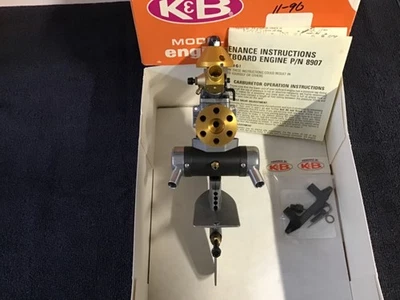 K&B 3.5 Outboard Engine, for 3.5 Nitro RC Tunnel Boat, NOS - Image 1 of 4