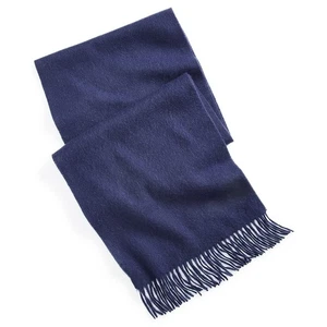 Club Room Schal Herren dunkelblau 100% Kaschmir Fransen weich warm Neu mit Etikett - Bild 1 von 7