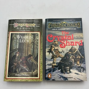 Dragonlance Books Bundle X 2 Crystal Shard Weasels Luck Paperback IDLB - Picture 1 of 20