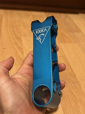 Vintage Kooka Billet Anodized Blue Stem 1 1/8 Rare CNC 90s MTB 130mm - Image 1 of 4