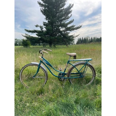 Bicicleta de 26” Rollfast Super Deluxe vintage 1953 1950s Teen Girls Foto 1 de 4