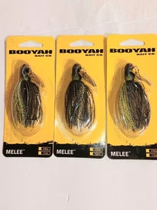 3 Booyah Melee 3/8 oz. Hoja negra Summer Gill. Chatterbait - Imagen 1 de 1