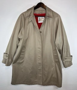 London Fog VTG Women’s Swing Trench Coat Size 10 Removable Wool Blend Liner - Picture 1 of 13