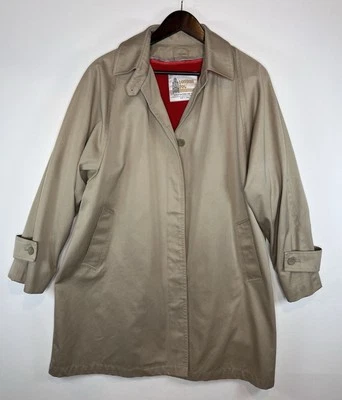 London Fog VTG Women’s Swing Trench Coat Size 10 Removable Wool Blend Liner - Image 1 of 4