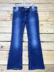Lei Alexa Jeans Girls 6 Denim Regular Low Rise Slim Bootcut Pockets - Picture 1 of 8