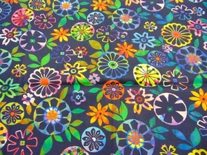 Studio E Art Loft Cotton Fabric Geo-Fetti Print 1yd x 44 - Picture 1 of 6