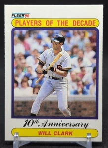Fleer 1990 Players Of The Decade MLB Card WILL CLARK #630 ⚾️ - Picture 1 of 2