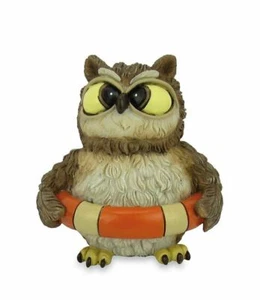 Owl Lifeguard Seaside Life Ring Lifebuoy Ornament Figurine 7cm - Picture 1 of 1