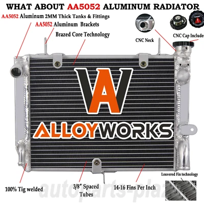 Aluminum Radiator Motorcycle Cooler FITS 1999-2002 Yamaha YZF R6 5EB Quality Foto 1 de 4