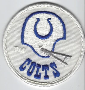1960er Baltimore Colts NFL 3 Zoll Durchmesser Football Uniform Aufnäher - Bild 1 von 1