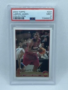 2003 Topps Collection Rookie Lebron James #221 PSA 9 Cleveland Cavaliers - Picture 1 of 2