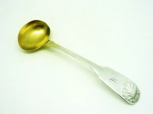 Antique Scottish Sterling Silver Salt Spoon, Patrick Sutherland, Edinburgh 1837 - Picture 1 of 5
