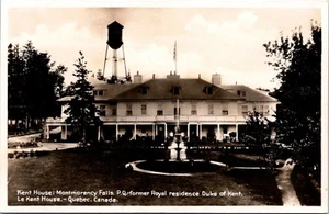 Kent House Montmorency Falls Duque de Kent Quebec Canadá RPPC - Imagen 1 de 2