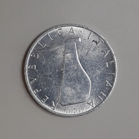 Coin Italy	1983	5 lire	Repubblica Italiana	Aluminium (384) Cover