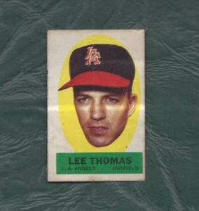1963 Topps Peel Offs Baseball Lee Thomas Los Angeles Angels EX - Bild 1 von 2