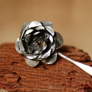 2 PIEZAS HORQUILLA ÉTNICA TRIBAL MIAO HECHA A MANO / JH121 - Imagen 1 de 4