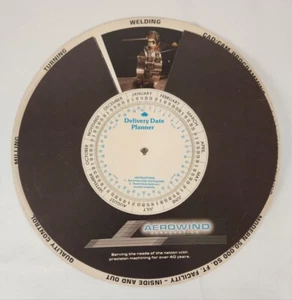 Delivery Date Planner Slide Chart/Wheel ~ Aerowind Corp. (Santee, CA) - Picture 1 of 2