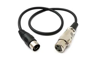 Cavo Audio 50 CM XLR 3 Pin Presa A din 5 Pin Adattatore Spina IN Nero - Bild 1 von 4