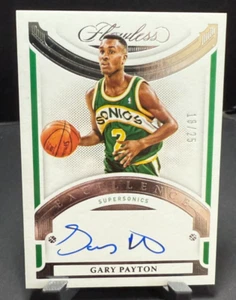 Gary Payton "The Glove"  2020-21 Panini Flawless Excellence Auto 18/25 #EXS-GPA - Picture 1 of 2