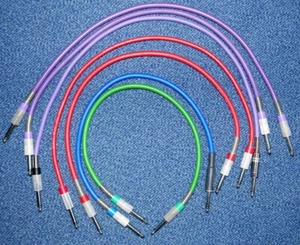 7 x Patchkabel 45-60cm 6,35 mm Klinke mono Klinkenkabel aus Vorführung - Bild 1 von 2