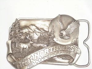 Outdoor - The Great Northwest 1980 Gedenk Siskiyou Gürtelschnalle #707 - Bild 1 von 5