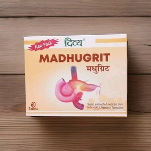 Patanjali Madhugrit 60 tablets 08/2027 (3-5 Day Shipping) - Picture 1 of 2