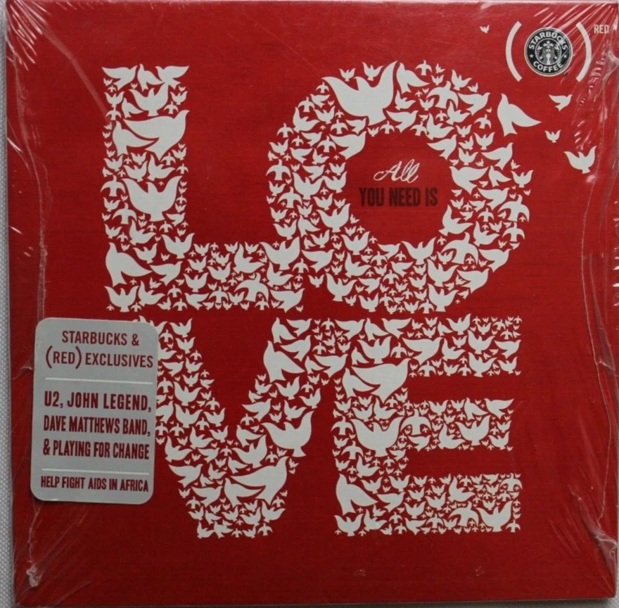 ALL YOU NEED IS LOVE [NEW CD] DIGIPAK STARBUCKS EXCLUSIVE VARIOUS COMPILATION - Image 1 of 4