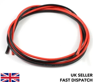 16 AWG Silikondraht/Kabel RC ESC Motor LiPo 0,5/1/2/5/10m - rot & schwarz 16awg - Bild 1 von 3