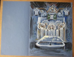 Ópera Decoración Gouache Dibujo Firmado por Jacques André Brégère Set Design Pintura - Imagen 1 de 11