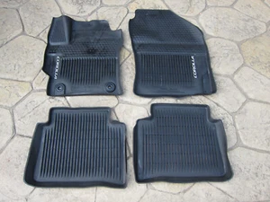 20-22 TOYOTA COROLLA FACTORY ALL WEATHER FRONT & REAR FLOOR MATS LINERS OEM - Picture 1 of 5