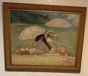 Richard Zolan “Water’s Edge” Limited Edition Vintage Canvas Print - Framed - Picture 1 of 6