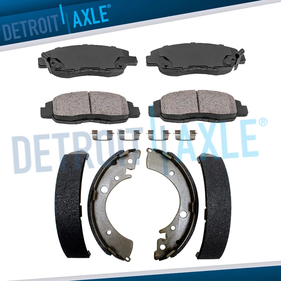 Front Ceramic Brake Pads + Rear Shoes for 1996 1997 1998 - 2004 2005 Honda Civic - Image 1 of 4