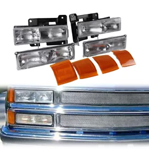 Headlight Kit For 1994-1999 Chevy C1500 Suburban K1500 Suburban Left & Right - Picture 1 of 6