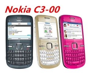 Odblokowany oryginalny telefon komórkowy Nokia C Series C3-00 Bluetooth FM JAVA 2MP WIFI - Zdjęcie 1 z 10