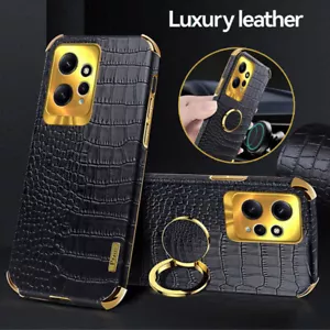 For Xiaomi Redmi Note 14 13 Pro 13T Leather Ring Holder Shockproof Case Cover - Picture 1 of 22
